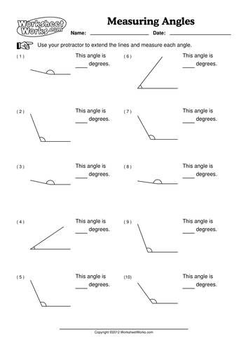 Measuring Angles Without A Protractor Worksheet Askworksheet
