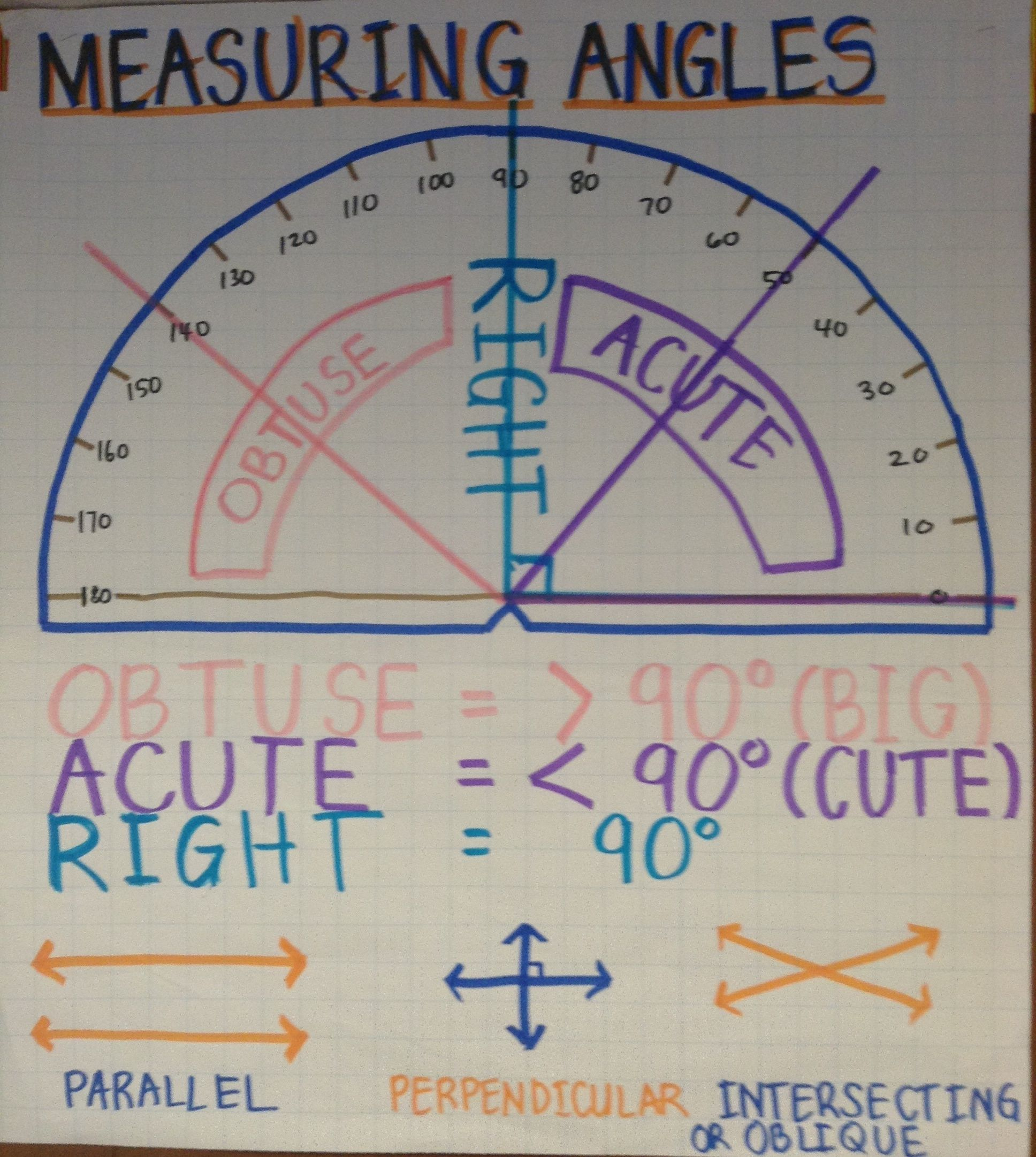 Measuring Angles Worksheet 4Th Grade