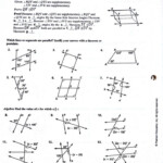 Parallel Lines Transversals And Algebra Worksheets