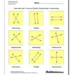 Parallel Perpendicular And Intersecting Lines Worksheets