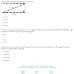 Quiz Worksheet Angle Of Elevation Study