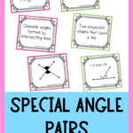Special Angle Pairs Worksheet