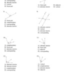 Vertical Angles And Linear Pairs Worksheet