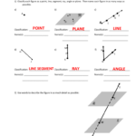 Worksheet 1 Points Lines Line Segments Rays Planes And Angles
