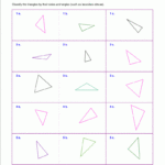 Worksheets For Classifying Triangles By Sides Angles Or Both