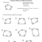 Angles Of Polygons Worksheets With Answers