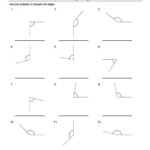 Measuring Angles Worksheets Free Printable