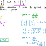 Question Video Calculating The Angle Between Two Vectors Nagwa