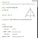 Theorem 7 2 Angle Opposite To Equal Sides Of An Isosceles Triangle
