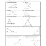 Triangle Sum Theorem Exterior Angles Worksheet Answer Key By