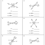 Vertical Angles Worksheets