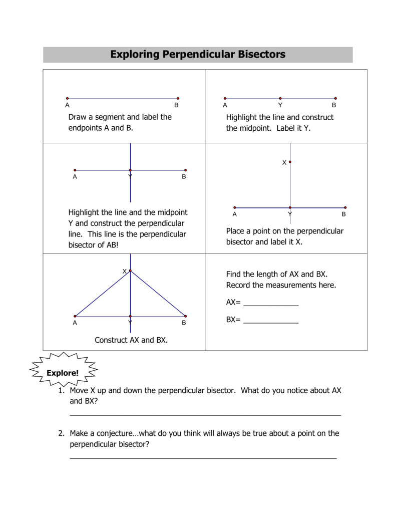 Angle Bisector Theorem Worksheet
