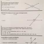 Angles Formed By Intersecting Lines Worksheet Lesson 4 1