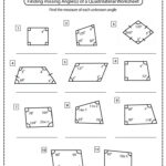 Angles In Quadrilaterals Worksheets Math Monks