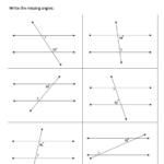 Angles In Transversal Worksheet Answers Onlineworksheet my id