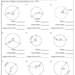 Arc And Angle Measures Worksheet