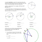 Central And Inscribed Angles Worksheet Answer Key