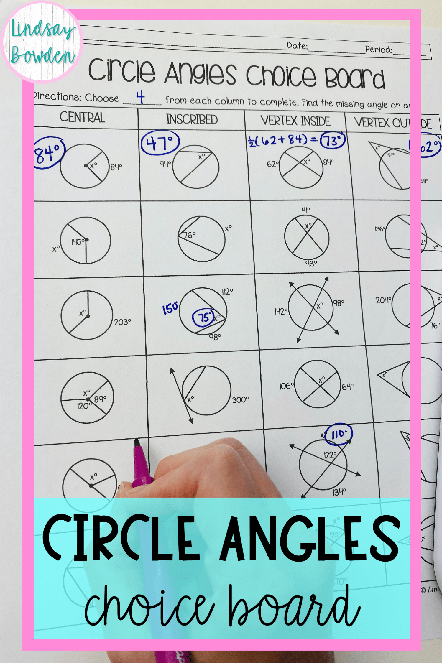 Central And Inscribed Angles Worksheet Answers Worksheet