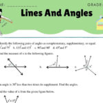 Class 7 Maths Lines And Angles Worksheet