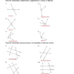 Complementary And Supplementary Angles Worksheet Answers