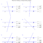 Corresponding Angles Worksheet Answer Key Angleworksheets
