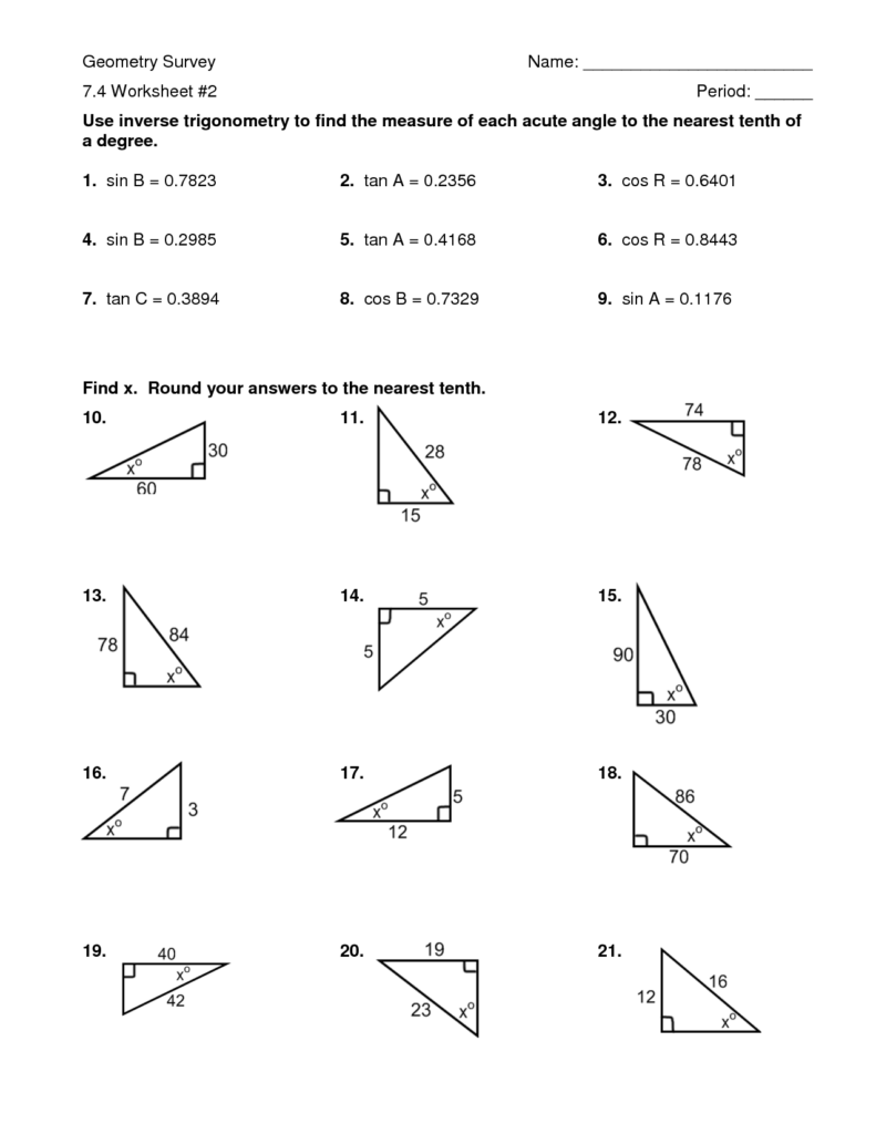 Find The Measure Of Each Angle Indicated Worksheet Answers