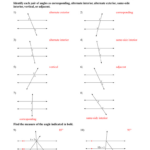 Find The Measure Of Each Angle Indicated Worksheet Answers Db excel
