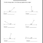 Finding Complementary Angles Worksheet Answer Key Thekidsworksheet