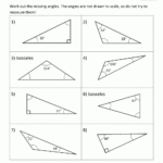 Finding Missing Angles In Triangles Worksheet
