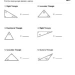 Geometry Find The Missing Angle In The Triangle Set 1 Homeschool