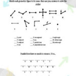Math Jokes Geometric Figures Lines Angles Self Checking Matching