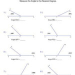 Measure The Angle To The Nearest Degree Measuring Angles Worksheets