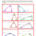 Measuring Angles In Triangles Worksheet