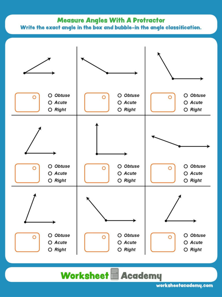 Measuring Angles Worksheet Grade 6 Pdf Angleworksheets