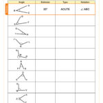 Naming Angles Worksheet PDF Printable Geometry Worksheet