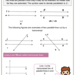 Parallel Lines Cut By A Transversal 8th Grade Math Worksheets
