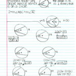 Practice Inscribed Angles Worksheet Answers