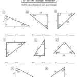 Right Triangle Trigonometry Worksheet