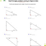 Right Triangle Trigonometry Worksheet