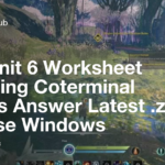 Unit 6 Worksheet 2 Finding Coterminal Angles Angleworksheets