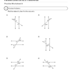 Worksheet On Angles In Parallel Lines